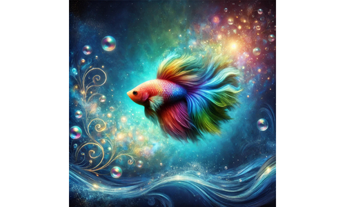 Colorful fish in dreams