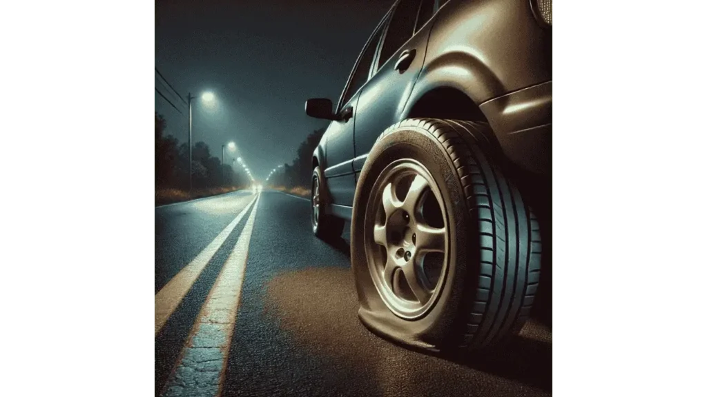 dream about a flat tire