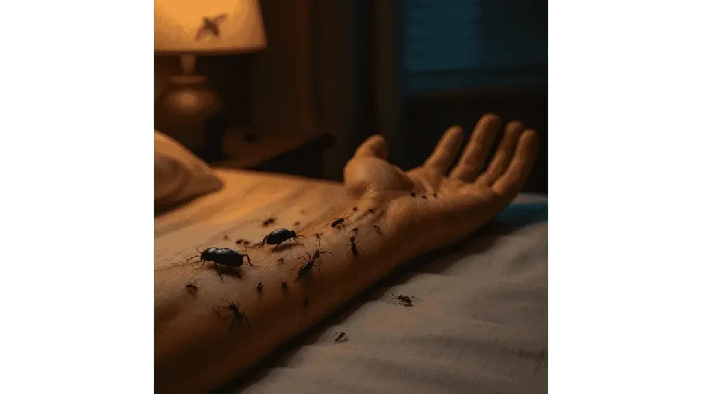 dream about bugs crawling on me